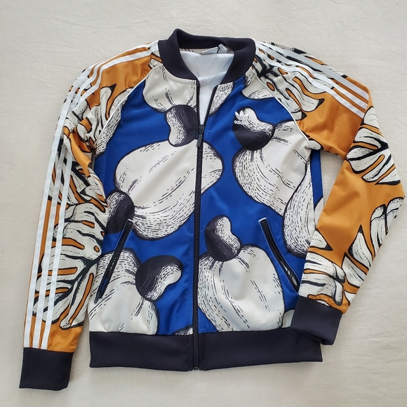 Farm Rio × Adidas pineapple monstera track jacket small 10